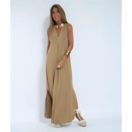 Nixie | Dames Lange Jurk | Met Gilet