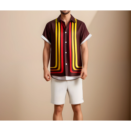 Gerrick | Heren Zomeroverhemd | Retro Korte Mouwen