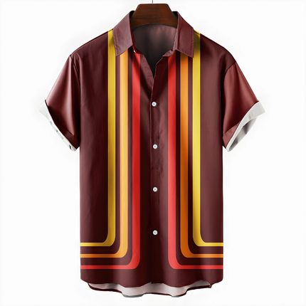 Gerrick | Heren Zomeroverhemd | Retro Korte Mouwen