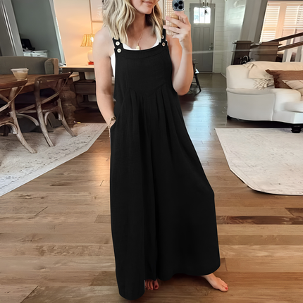 Serilda | Dames Jumpsuit | Wijde Pijpen Verstelbaar