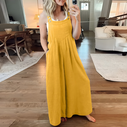 Serilda | Dames Jumpsuit | Wijde Pijpen Verstelbaar