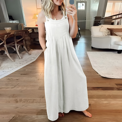 Serilda | Dames Jumpsuit | Wijde Pijpen Verstelbaar
