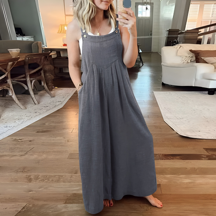 Serilda | Dames Jumpsuit | Wijde Pijpen Verstelbaar