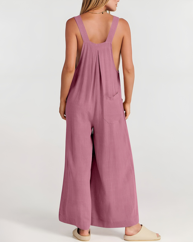 Serilda | Dames Jumpsuit | Wijde Pijpen Verstelbaar