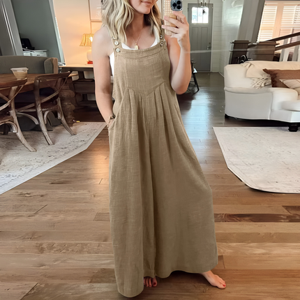 Serilda | Dames Jumpsuit | Wijde Pijpen Verstelbaar