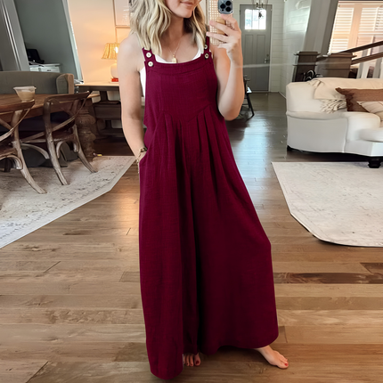 Serilda | Dames Jumpsuit | Wijde Pijpen Verstelbaar