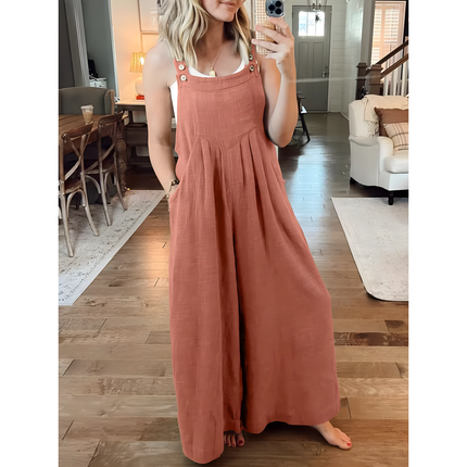 Serilda | Dames Jumpsuit | Wijde Pijpen Verstelbaar