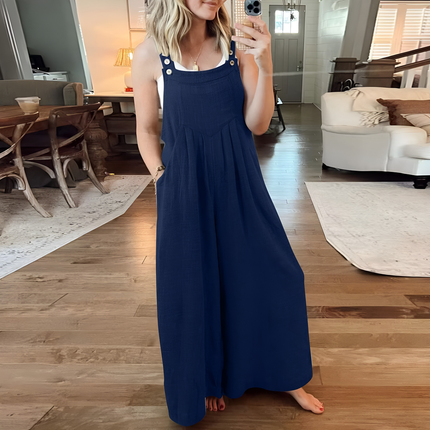 Serilda | Dames Jumpsuit | Wijde Pijpen Verstelbaar