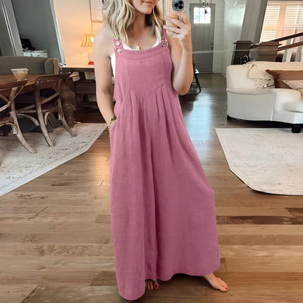 Serilda | Dames Jumpsuit | Wijde Pijpen Verstelbaar
