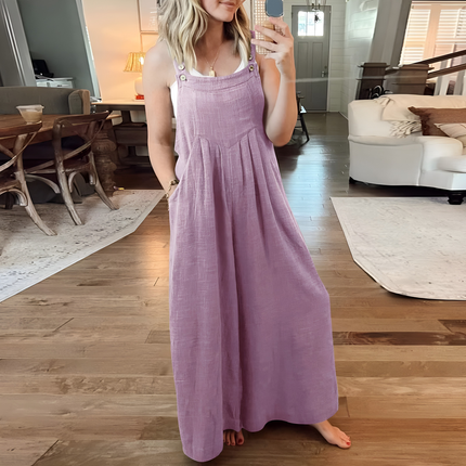 Serilda | Dames Jumpsuit | Wijde Pijpen Verstelbaar