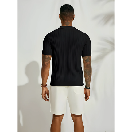 Caspar | Heren Gebreid Overhemd Shirt | Lichtgewicht Warm