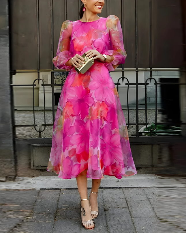 Tinley | Dames Jurk | Bloemenprint Elegant