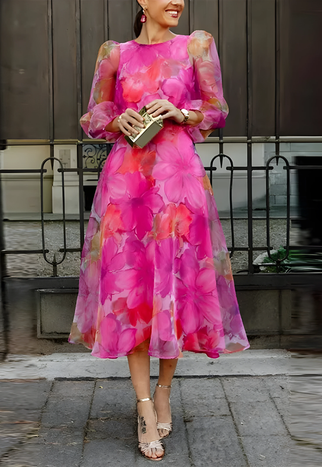 Tinley | Dames Jurk | Bloemenprint Elegant