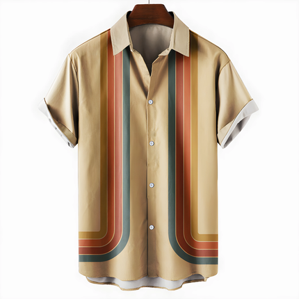 Gerrick | Heren Zomeroverhemd | Retro Korte Mouwen