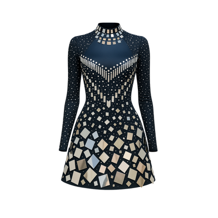 Ulrike | Dames Body | Pailletten & Lange Mouwen