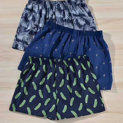 Steyn | Heren Boxershorts | Set Van 3 Met Print