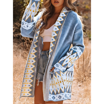 Theonie | Dames Vest | Met Aztekenprint