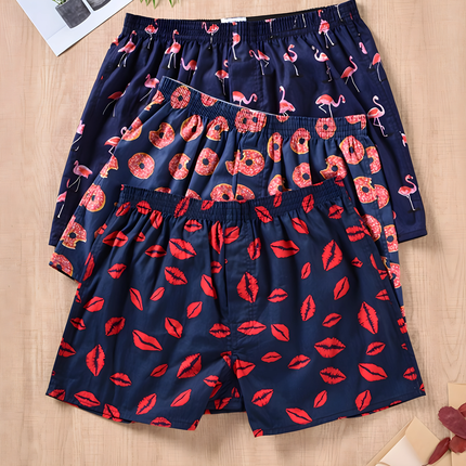 Steyn | Heren Boxershorts | Set Van 3 Met Print