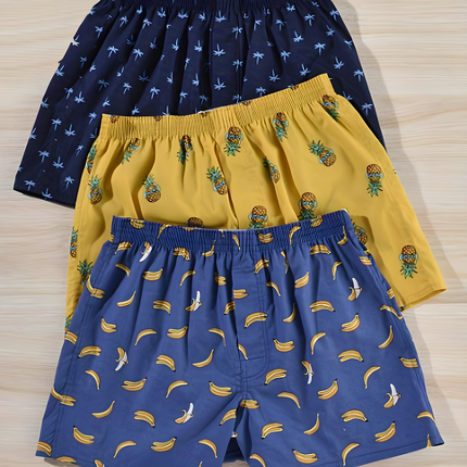 Steyn | Heren Boxershorts | Set Van 3 Met Print