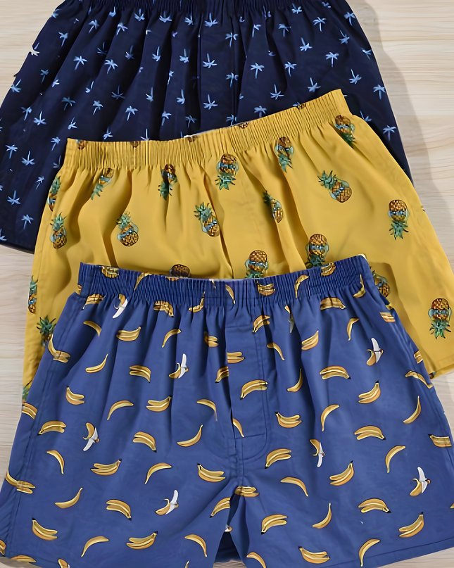 Steyn | Heren Boxershorts | Set Van 3 Met Print