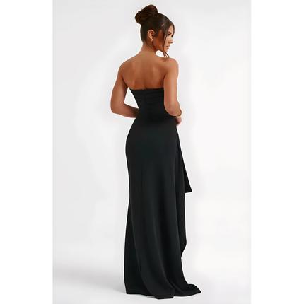 Runa | Dames Maxi Jurk | Off-Shoulder Met Twist