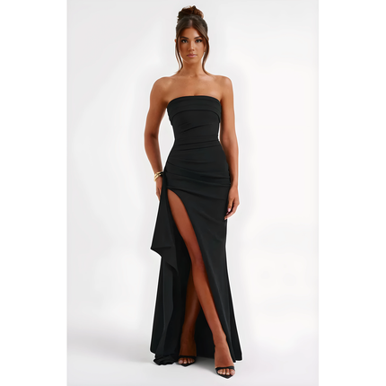 Runa | Dames Maxi Jurk | Off-Shoulder Met Twist
